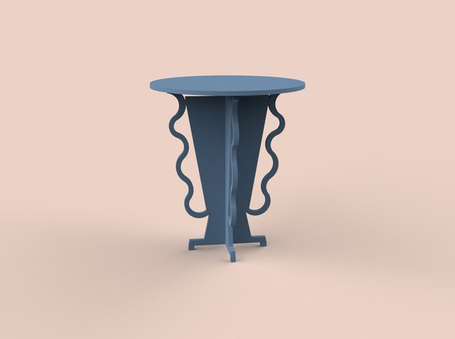 Vaso — Mesa de apoio · aço lacado